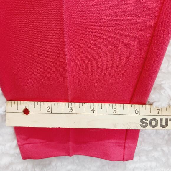 Pants Size 12 Dress Coral Coquette Aesthetic Office Careerwear Chic Travel NWT - Picture 6 of 16